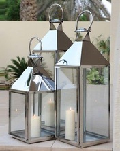 Stainless Steel Lantern, for Home Decoration