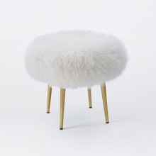 Wooden Tibetan Lambswool Stool, Size : 45 x40 cm