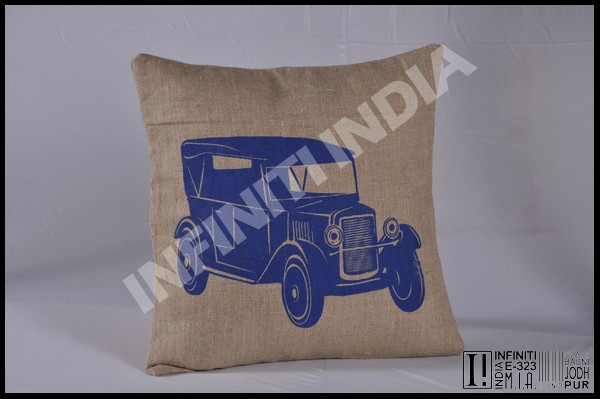 INFINITI INDIA Square CANVAS print decorative cushion, for Home, Size : 45*45cm
