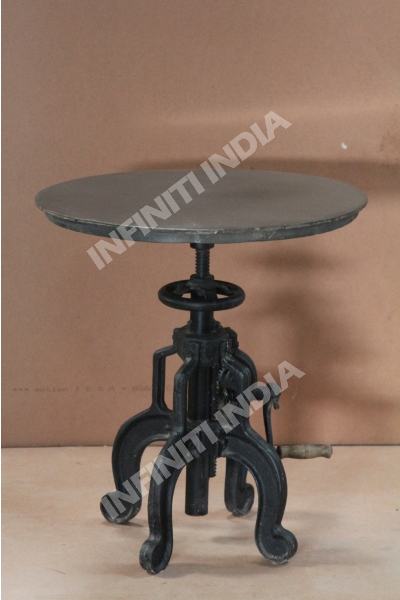 Metal round coffee table