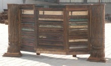 Vintage recycle wood  bar counter