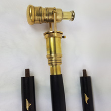 Polished walking stick with telescope, for Personal
