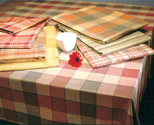Stripes 100% Cotton Checked Table cloth, Style : Plain