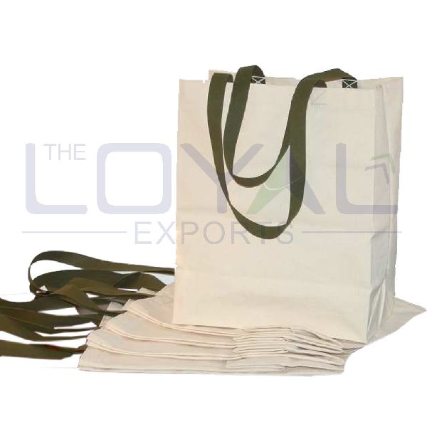 OEM Natural Cotton Tote Bag, Style : Handled