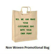 Non Woven Promotional Bag, Style : Handle, Zipper, D Cut, Folding