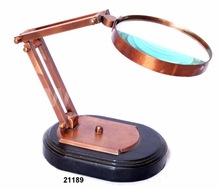 Brass Table magnifier