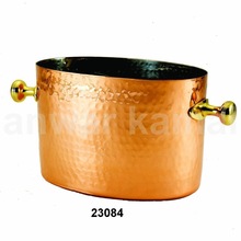 COPPER ICE BUCKETS WITH HANDLE, Feature : Eco-Friendly