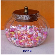 Glass candy jar, for Home Decoration