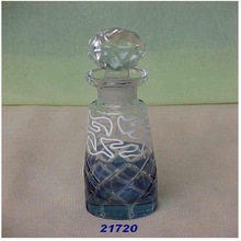 Glass Design Perfume Bottle with Lids, for Valentine's Day