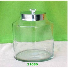 Glass Jar with Metal Lids