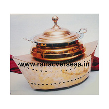 Boat Style Copper Chafing Dish.