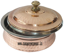 Copper Stainless Steel Casserole Dish with Lid
