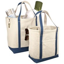 Heavy duty finished canvas tote bag, Size : Medium(30-50cm)
