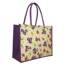 Polka Dot Printed Jute Handbags