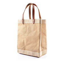 FLYMAX EXIM PU Wholesale Jute Handbags, Color : Natural