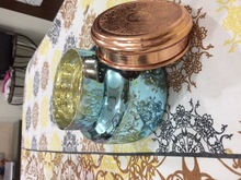 Glass jar mercury finish, for Home Decoration