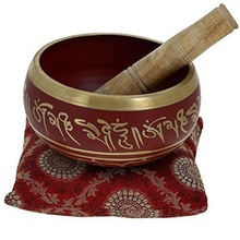Metal engraved Tibetan Singing Bowl