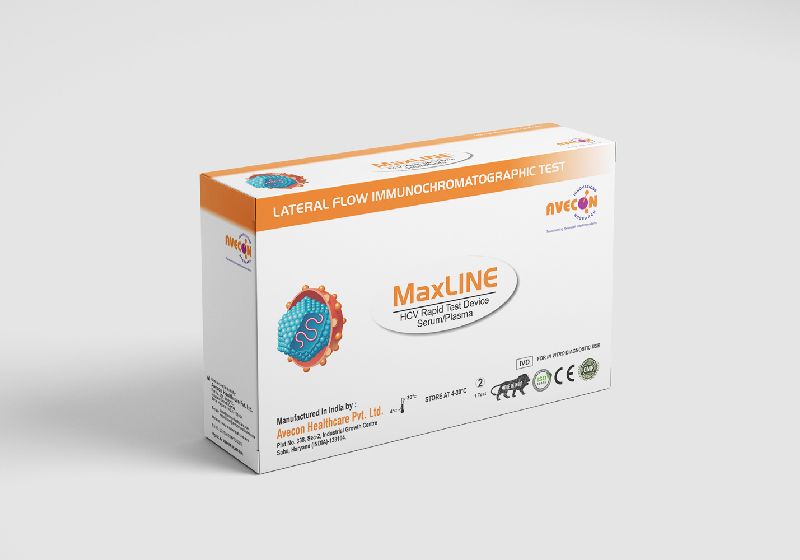 MAXLINE HCV-30 Rapid Test Kit, for Clinical, Hospital, Packaging Type : Catron