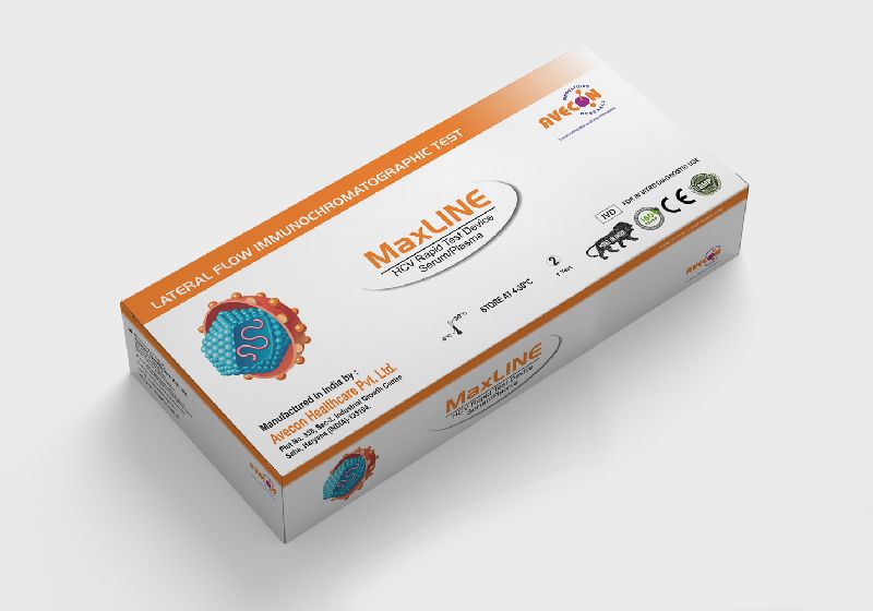 MAXLINE HCV-50 Rapid Test Kit, for Clinical, Home Purpose, Hospital, Packaging Type : Catron