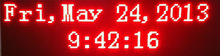 COUNTDOWN LED TIMER, for Outdoor, Tube Chip Color : Red