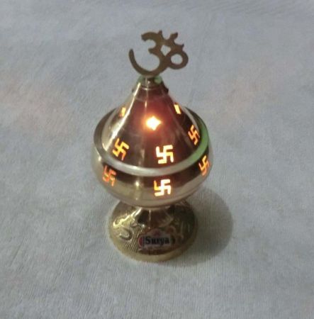 Brass Dia Oil Lamp