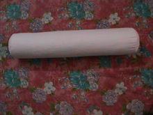 Plain White 100% Cotton YOGA BOLSTER PILLOW, Pillow Size : 55cmx 15cm