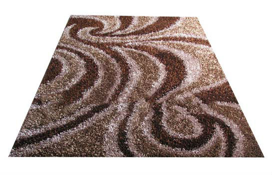 Polyster shaggy carpets, for Home, Hotel, Technics : Hand Tufted