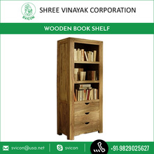 wooden book shelf