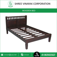  single wooden bed, Size : Double
