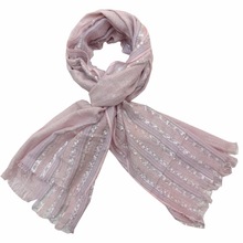 SANKH lace lurex long scarf, Gender : Female