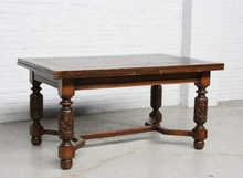 Antique classic hand carved wood centre table