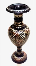Black jharra work flower vase