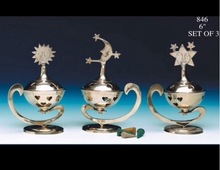 BRASS BAKHOOR INCENSE BURNER SET