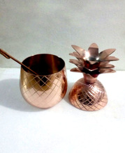 KAMRAN Metal COPPER PINEAPPLE DRINKING VESSEL, Feature : Eco-Friendly