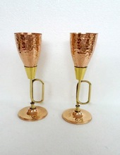 HAMMERED WINE GOBLET CUP