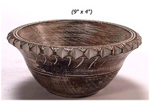 hand carved wooden bowl
