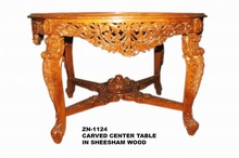 Hand carving rectangle vintage table