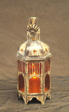 Iron Moroccon style candle lantern, Color : Ivory