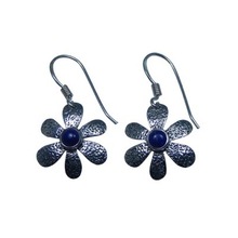 Lapis lazuli Earring, Color : Blue