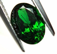 Green Garnet Faceted Gemstone