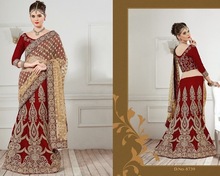 Bridal embroidery sari