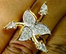 Cubic Zirconia rhinestone jewellery finger, Occasion : Anniversary, Engagement, Gift, Party, Wedding