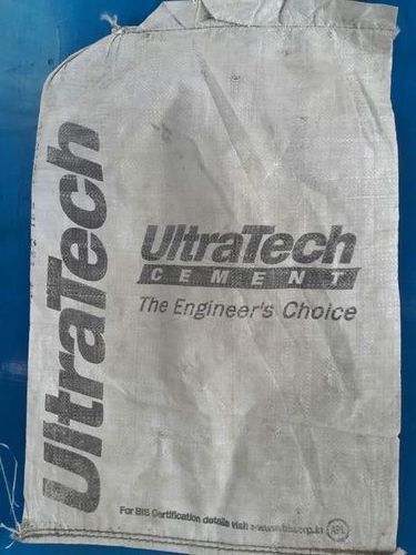 Plastic Printed Once Used Cement Bags, Storage Capacity : 50kg