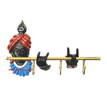 Artistic Krishna brass key hangers, Style : Antique Imitation