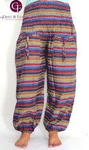 Baggy Striped Straight Trouser