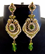 ELEGANCE Indian artificial earring, Color : Green, maroon, multy, firozi, purple