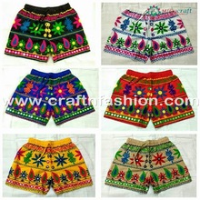 Indian Banjara Boho Traditional Shorts, Technics : Embroidered