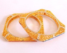 Party wear Two tone Plated Bangle