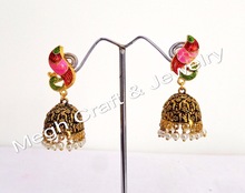 ELEGANCE Peacock style Traditional earring, Occasion : Anniversary, Engagement, Gift, Party, Wedding