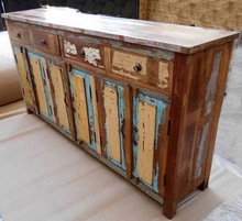 Wood Reclaimed Sideboard Buffet Cabinets